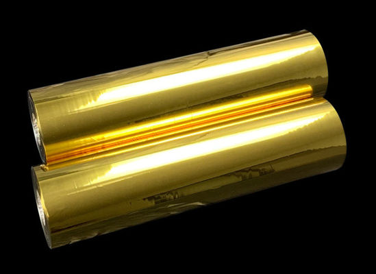 12-100micron 양면 배밀도 디스켓 금빛 알루미늄으로 입힌 PET 필름
