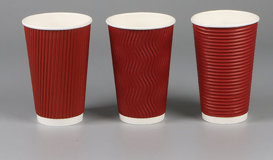 14 온스 일회용 종이컵, 밀크 차 커피 버릴 수 있는 온음료 컵