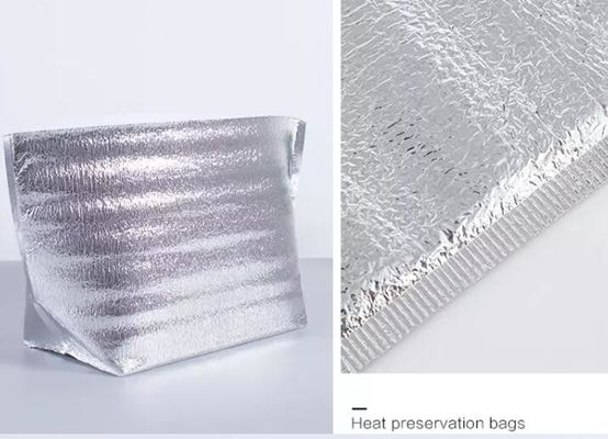 알루미늄 호일 단열재 가방을 패키징하는 40*50cm 평평한 입 열 배달