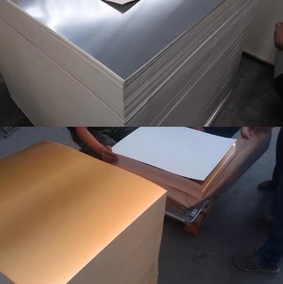 250GSM 아트 크래프트 종이판 50*70cm 거울 종이판 사용자 지정 두께와 크기 래미네이트 된 은 / 금 금속 종이