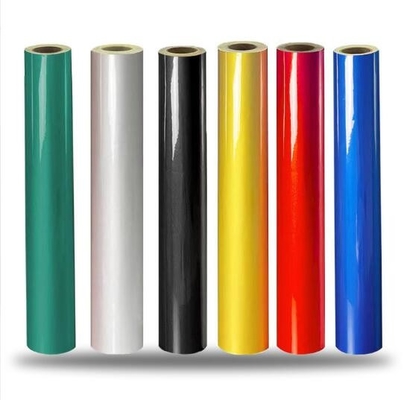 레이저 필름 자체 접착 녹색, 파란색, 검은색 PVC 글자 인쇄 전송 포장 롤 재료 필름