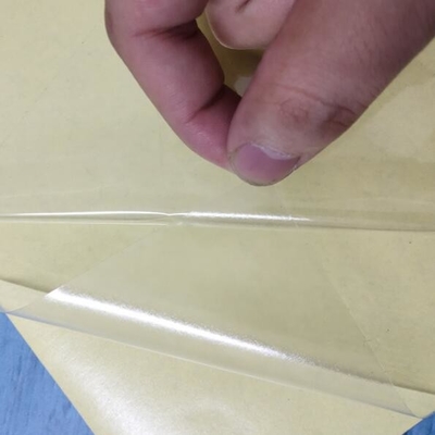 고온 내성 쌍면 기름 접착제 노란색 바닥 종이 투명 PVC 쌍면 접착 필름
