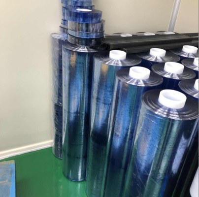 공급 PVC 부드러운 투명한 필름 색상 PVC 얼음 색상 반짝이는 PVC 필름