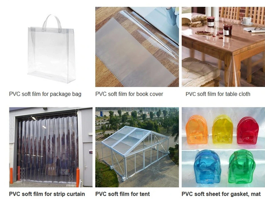 PVC 부드러운 접착제 투명한 필름 색상 PVC 얼음 색상 반짝이는 접착제 PVC 필름
