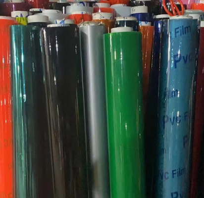PVC 부드러운 접착제 투명한 필름 색상 PVC 얼음 색상 반짝이는 접착제 PVC 필름