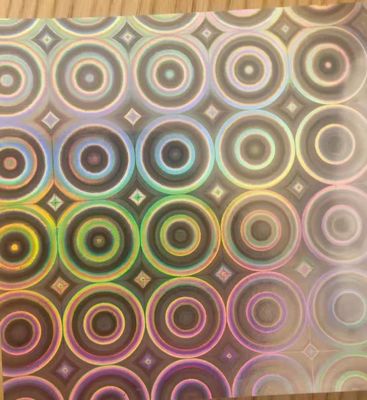 12mic PET/17mic bopp 홀로그래픽 금속화된 프라이머 코팅