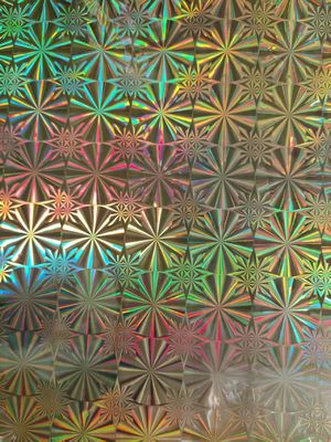 12mic PET/17mic bopp 홀로그래픽 금속화된 프라이머 코팅