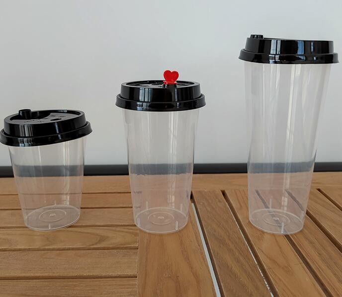 Lid와 500개 밀리람베르트 버릴 수 있는 투명한 열 저항성 플라스틱 PP 컵